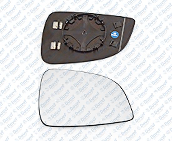 MGA-99317 Ayna Cami Sag Elektrikli Isitmali Convex  ( Opel  Astra H 10 -  ) Genis Kasa